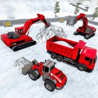 雪地挖掘机模拟